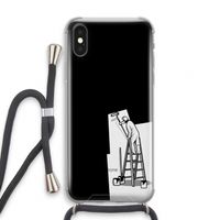 Musketon Painter: iPhone X Transparant Hoesje met koord