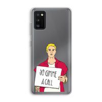 Gimme a call: Samsung Galaxy A41 Transparant Hoesje