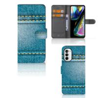 Motorola Moto G52 | Moto G82 | Wallet Case | met Pasjes | Jeans