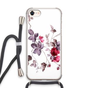 Mooie bloemen: iPhone 8 Transparant Hoesje met koord