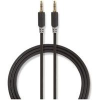 Stereo audiokabel | 3,5 mm male - 3,5 mm male | 0,5 m | Antraciet - thumbnail