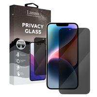 Lunso - iPhone 14 - Privacy Glass - Gehard beschermglas