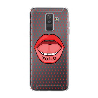 Yolo Denise: Samsung Galaxy A6 Plus (2018) Transparant Hoesje
