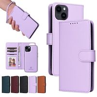 telefoon hoesje Voor iPhone 15 Pro Max Plus iPhone 14 13 12 11 Pro Max Mini SE X XR XS Max 8 7 Plus Magnetische adsorptiekoffer Wallet Card Case met standaard Magnetisch Volledig lichaamsbeschermend Lightinthebox