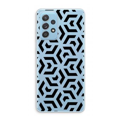 Crazy pattern: Samsung Galaxy A73 Transparant Hoesje