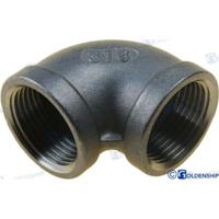 GS30542 - ELLEBOOG 90 H-H ROESTVRIJ STAAL 3/4