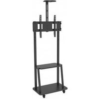 Techly ICA-TR33 flat panel vloer standaard 177,8 cm (70 ) Draagbare flatscreen vloerstandaard Zwart