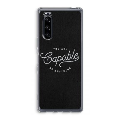 Capable: Sony Xperia 5 Transparant Hoesje