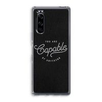 Capable: Sony Xperia 5 Transparant Hoesje Capable: Sony Xperia 5 Transparant Hoesje