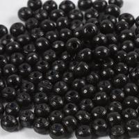 Creativ Company Houten kralen, d 5 mm, gatgrootte 1,5 mm, ca. 150 stuk, zwart, 6 gr/ 1 doos