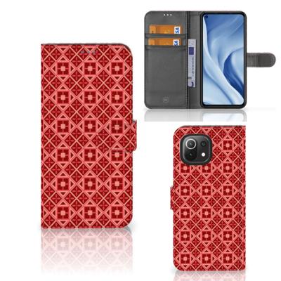 Xiaomi 11 Lite 5G NE | Mi 11 Lite | Telefoon Hoesje | Batik Rood
