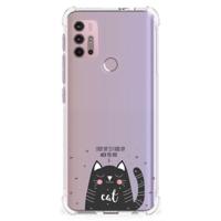 Motorola Moto G30 | G20 | G10 Stevig | Bumper Hoesje | Cat Good Day