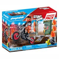 Playmobil Starterpack Stuntshow Motor met Vuurmuur 71256