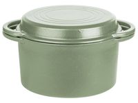 GSW Gietijzeren kookpan, 2-in-1, Ø 21 cm (Groen) - thumbnail