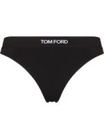 TOM FORD string à bande logo - Noir