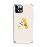 Amber Script: iPhone 11 Pro Max Transparant Hoesje