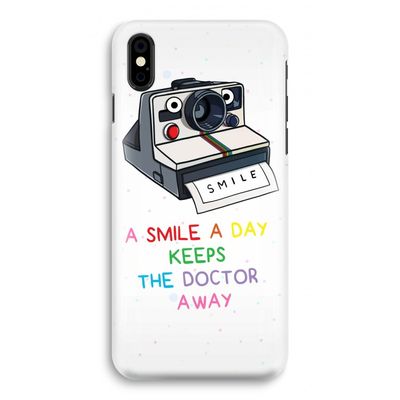 Smile: iPhone X Volledig Geprint Hoesje