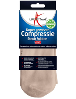 Lucovitaal Koper Compressie Steun Sokken Beige 42-47 Lucovitaal Koper Compressie Steun Sokken Beige 42-47