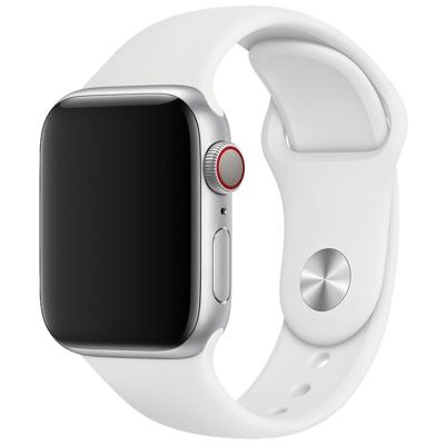 Apple Watch Bandje Ovaro - Siliconen - Wit -