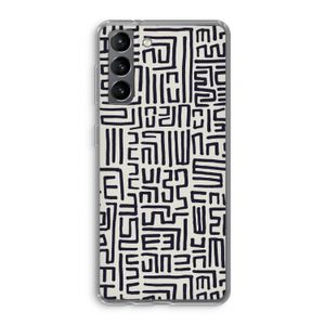 Moroccan Print: Samsung Galaxy S21 Transparant Hoesje