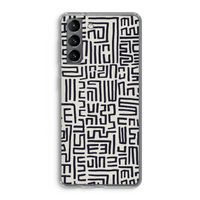 Moroccan Print: Samsung Galaxy S21 Transparant Hoesje