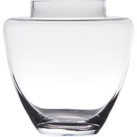 Transparante luxe vaas/vazen van glas 19 x 19 cm - thumbnail