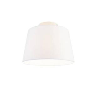 QAZQA Moderne plafondlamp met witte kap 25 cm - Combi