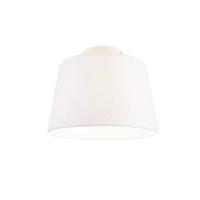 QAZQA Moderne plafondlamp met witte kap 25 cm - Combi