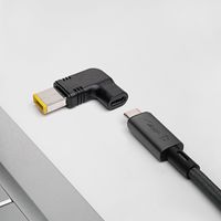 Akyga AK-ND-C11 tussenstuk voor kabels USB-C Slim Tip Zwart - thumbnail