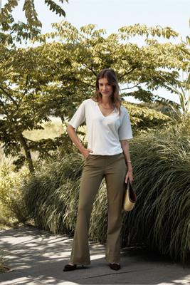 Flair LONG bonded trousers - earth - 13153