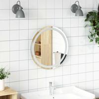 VidaXL Badkamerspiegel led rond 50 cm