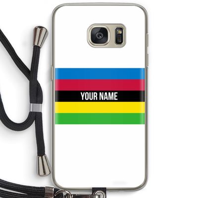 WK Wielrennen: Samsung Galaxy S7 Transparant Hoesje met koord