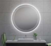 Badkamerspiegel Deco | 120 cm | Rond | Directe en indirecte LED verlichting | Touch button | Met verwarming