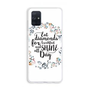 Diamonds: Galaxy A71 Transparant Hoesje