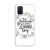 Diamonds: Galaxy A71 Transparant Hoesje