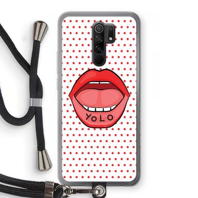 Yolo Denise: Xiaomi Redmi 9 Transparant Hoesje met koord