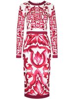 Dolce & Gabbana robe à imprimé Majolica - Rouge