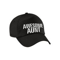 Awesome aunt cadeau pet / cap voor tante zwart voor dames   -