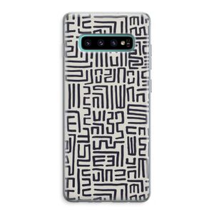Moroccan Print: Samsung Galaxy S10 Plus Transparant Hoesje