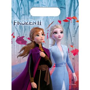 Disney Frozen 2 thema feestzakjes 6x stuks