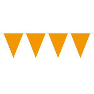 Oranje vlaggentjes slinger 10 meter