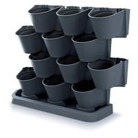 Prosperplast Verticale tuin - modulair - staand - antraciet - 67 cm