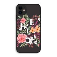 Hello in flowers: iPhone 11 Biologisch afbreekbaar hoesje