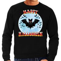 Happy Halloween vleermuisje horror trui zwart voor heren 2XL  -