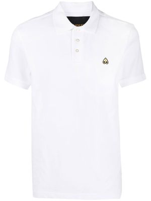 Moose Knuckles polo à logo brodé - Blanc
