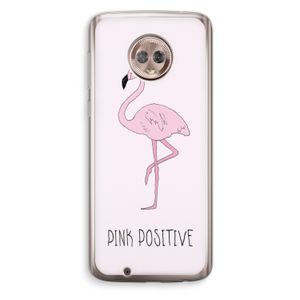Pink positive: Motorola Moto G6 Transparant Hoesje