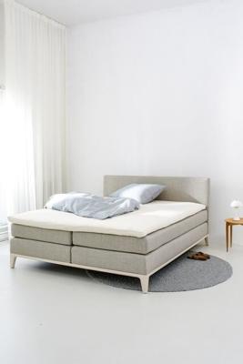 Auping Organic Jersey Hoeslaken topper soft off white