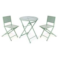 Tafel met twee stoelen Groen Tafel met twee stoelen Groen