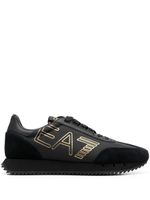 Ea7 Emporio Armani baskets à logo imprimé - Noir