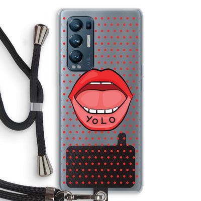 Yolo Denise: Oppo Find X3 Neo Transparant Hoesje met koord